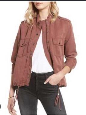 Rails Pink Utility Jean Jacket